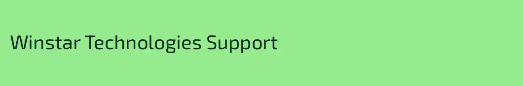 Winstar Technologies Support